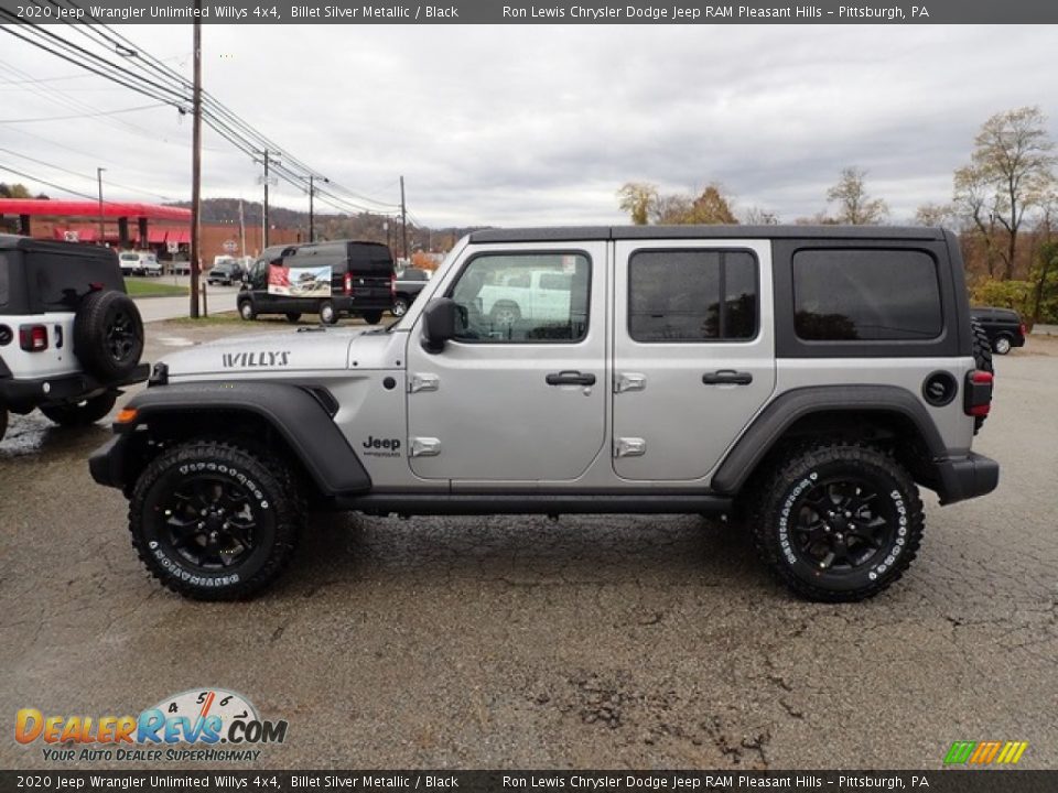 Billet Silver Metallic 2020 Jeep Wrangler Unlimited Willys 4x4 Photo #2