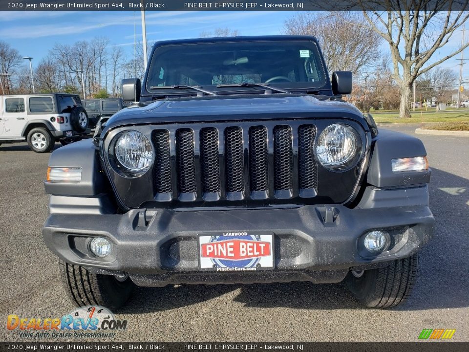 2020 Jeep Wrangler Unlimited Sport 4x4 Black / Black Photo #2