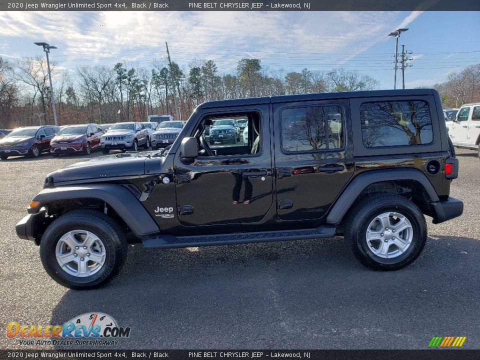 2020 Jeep Wrangler Unlimited Sport 4x4 Black / Black Photo #3