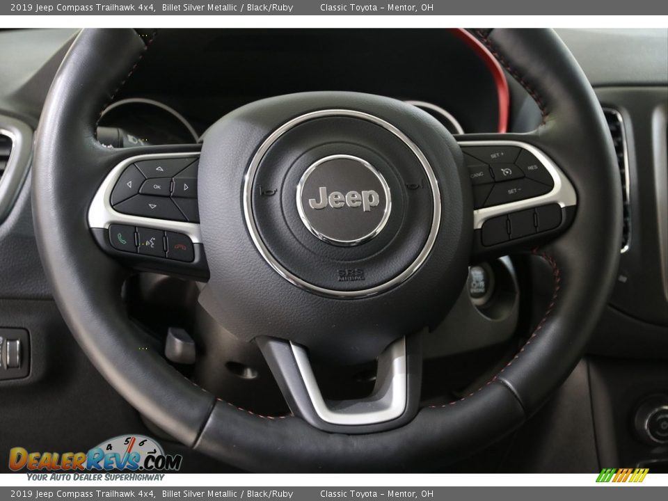 2019 Jeep Compass Trailhawk 4x4 Steering Wheel Photo #7