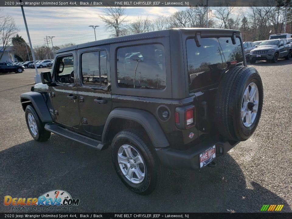 2020 Jeep Wrangler Unlimited Sport 4x4 Black / Black Photo #4