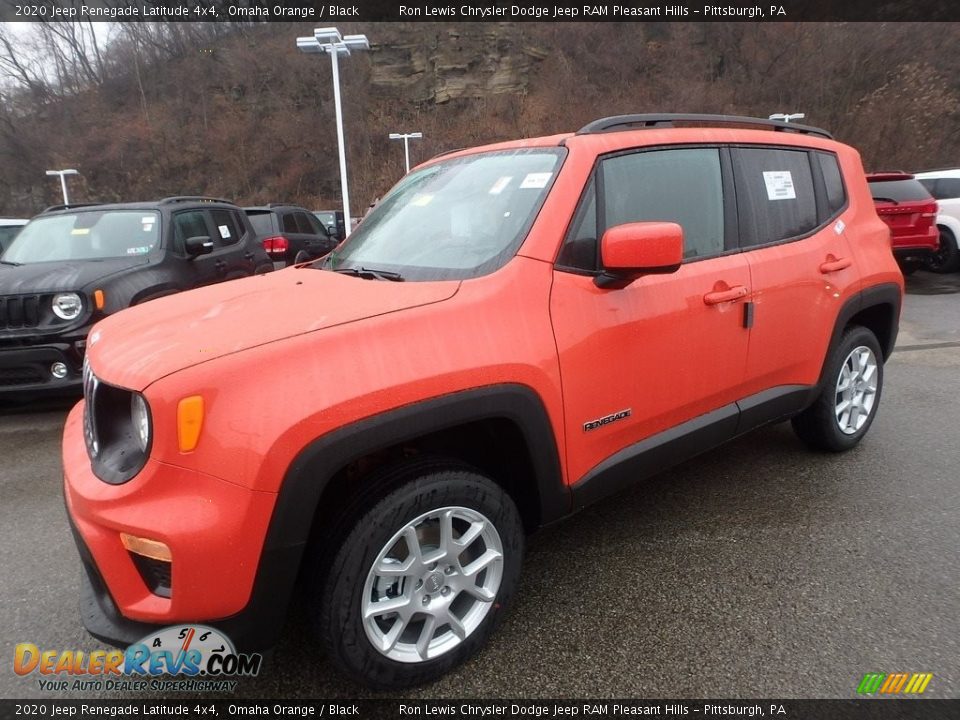 2020 Jeep Renegade Latitude 4x4 Omaha Orange / Black Photo #1