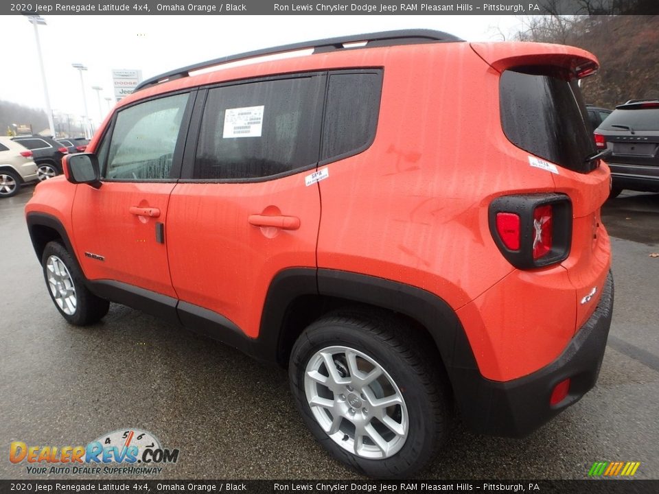 2020 Jeep Renegade Latitude 4x4 Omaha Orange / Black Photo #3