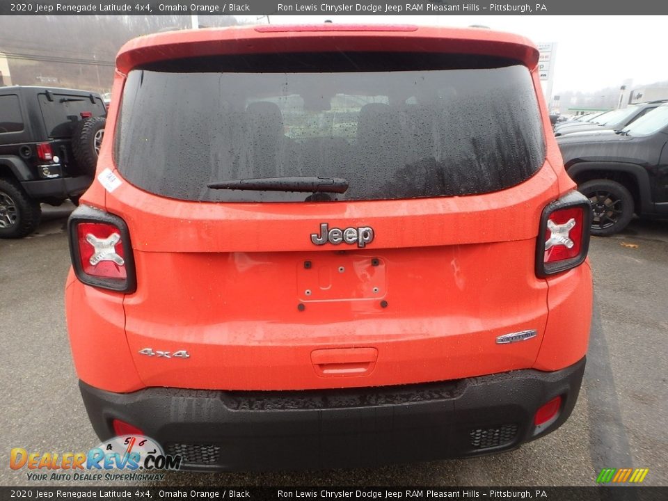 2020 Jeep Renegade Latitude 4x4 Omaha Orange / Black Photo #4