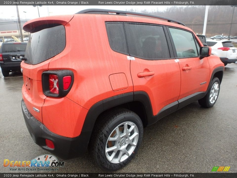 2020 Jeep Renegade Latitude 4x4 Omaha Orange / Black Photo #5