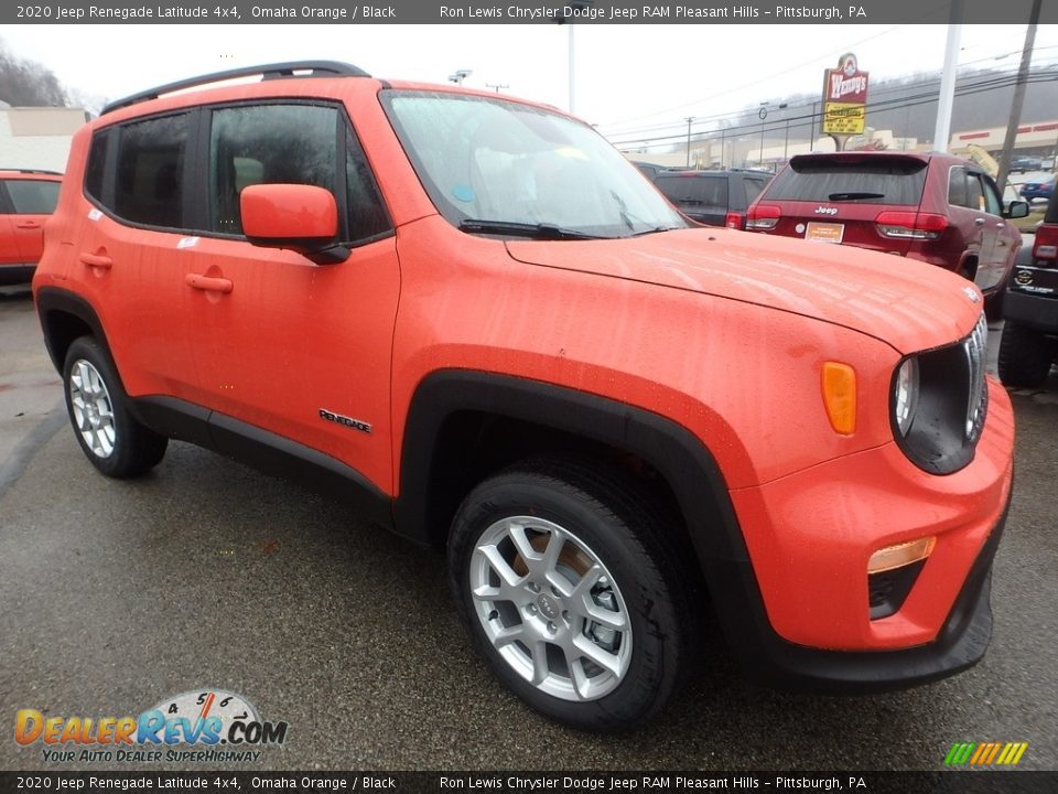 2020 Jeep Renegade Latitude 4x4 Omaha Orange / Black Photo #7
