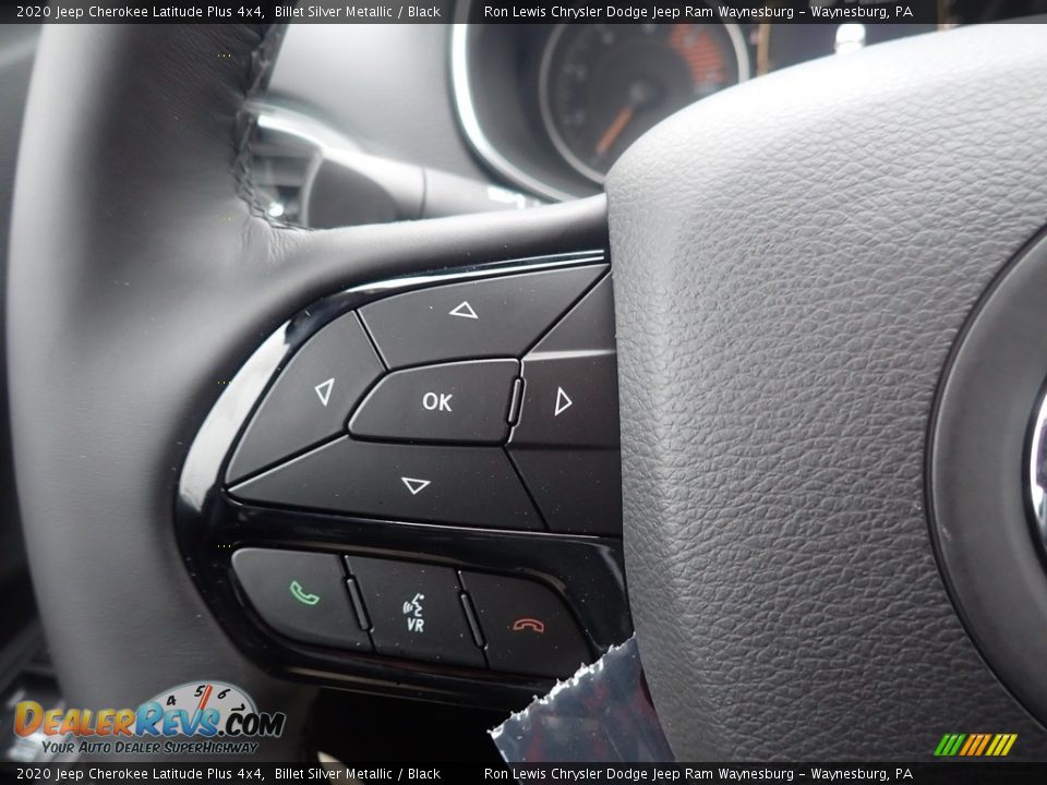 2020 Jeep Cherokee Latitude Plus 4x4 Billet Silver Metallic / Black Photo #19