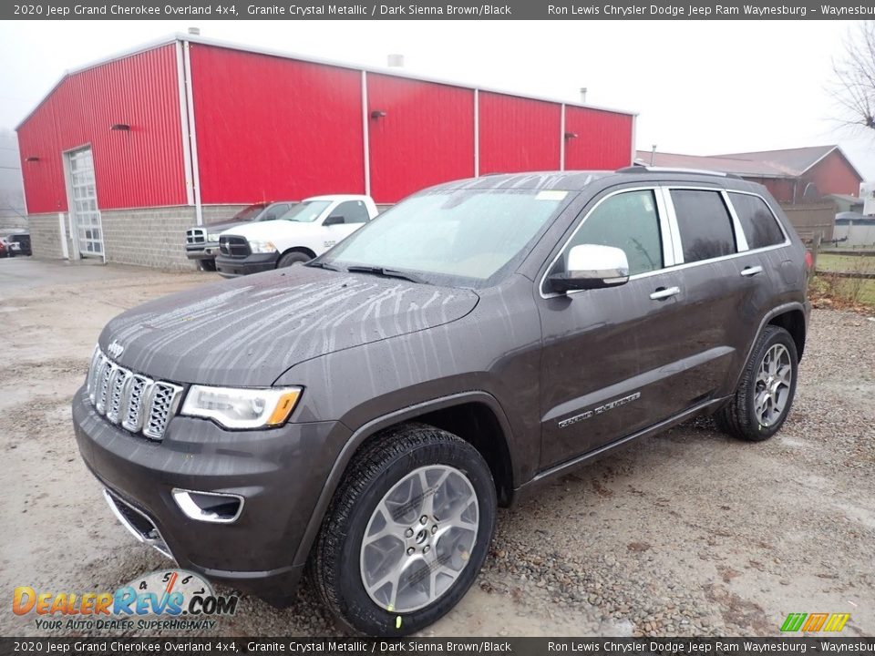 2020 Jeep Grand Cherokee Overland 4x4 Granite Crystal Metallic / Dark Sienna Brown/Black Photo #1