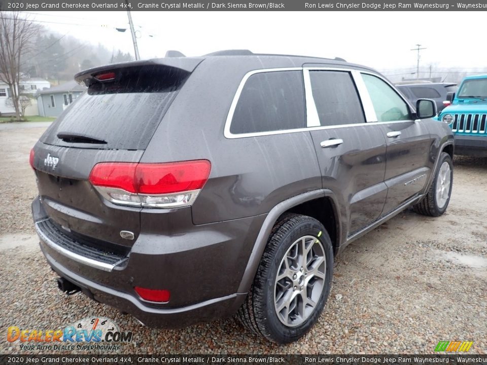 2020 Jeep Grand Cherokee Overland 4x4 Granite Crystal Metallic / Dark Sienna Brown/Black Photo #5
