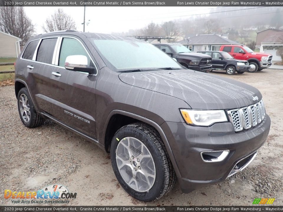2020 Jeep Grand Cherokee Overland 4x4 Granite Crystal Metallic / Dark Sienna Brown/Black Photo #7