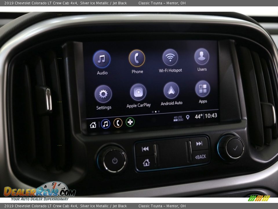 2019 Chevrolet Colorado LT Crew Cab 4x4 Silver Ice Metallic / Jet Black Photo #9