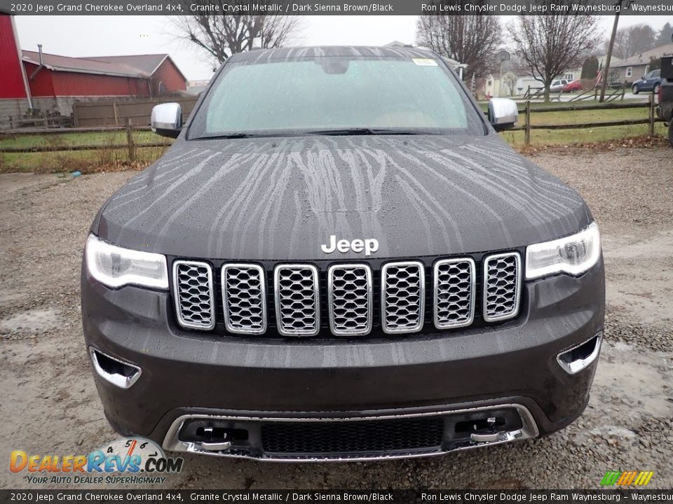 2020 Jeep Grand Cherokee Overland 4x4 Granite Crystal Metallic / Dark Sienna Brown/Black Photo #8