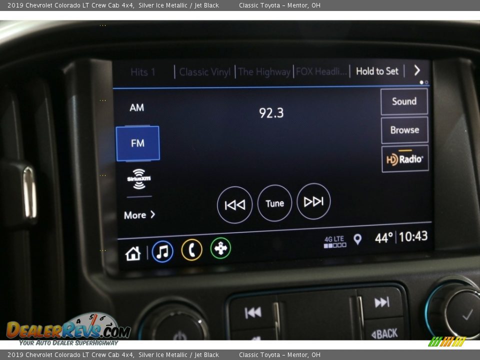 2019 Chevrolet Colorado LT Crew Cab 4x4 Silver Ice Metallic / Jet Black Photo #10