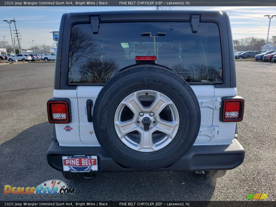 2020 Jeep Wrangler Unlimited Sport 4x4 Bright White / Black Photo #5