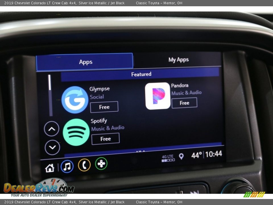 2019 Chevrolet Colorado LT Crew Cab 4x4 Silver Ice Metallic / Jet Black Photo #12