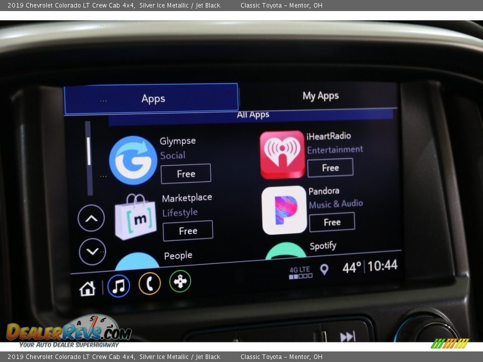 2019 Chevrolet Colorado LT Crew Cab 4x4 Silver Ice Metallic / Jet Black Photo #13