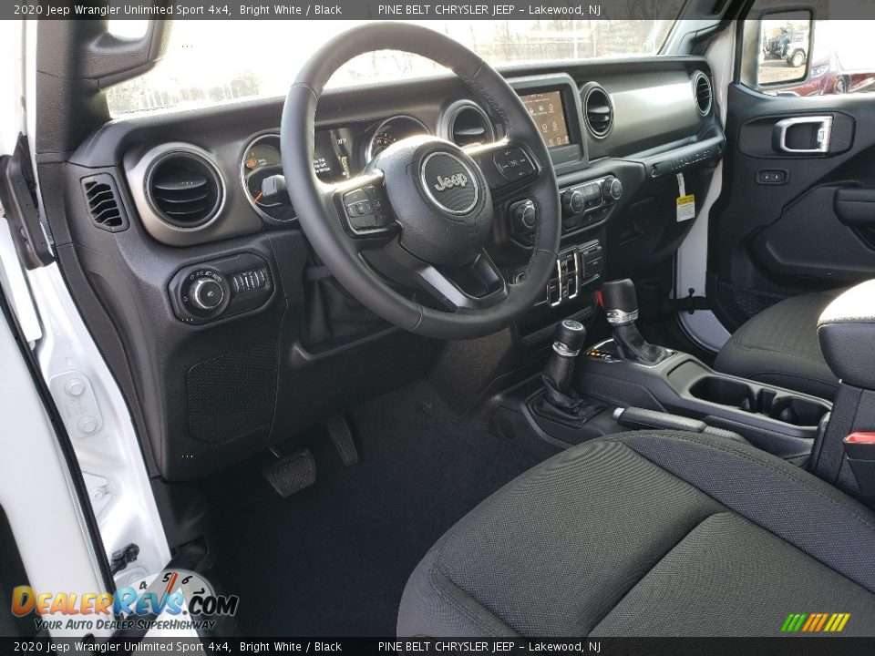 2020 Jeep Wrangler Unlimited Sport 4x4 Bright White / Black Photo #7