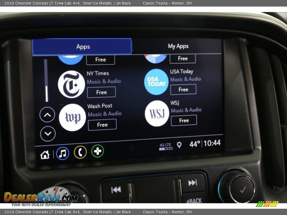 2019 Chevrolet Colorado LT Crew Cab 4x4 Silver Ice Metallic / Jet Black Photo #15