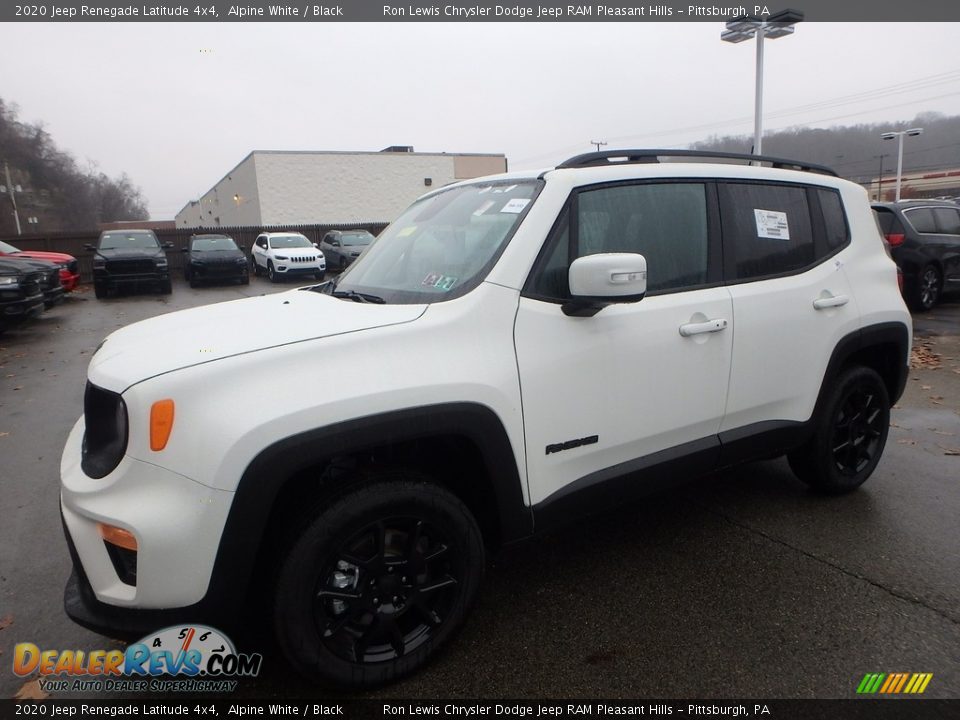 2020 Jeep Renegade Latitude 4x4 Alpine White / Black Photo #1