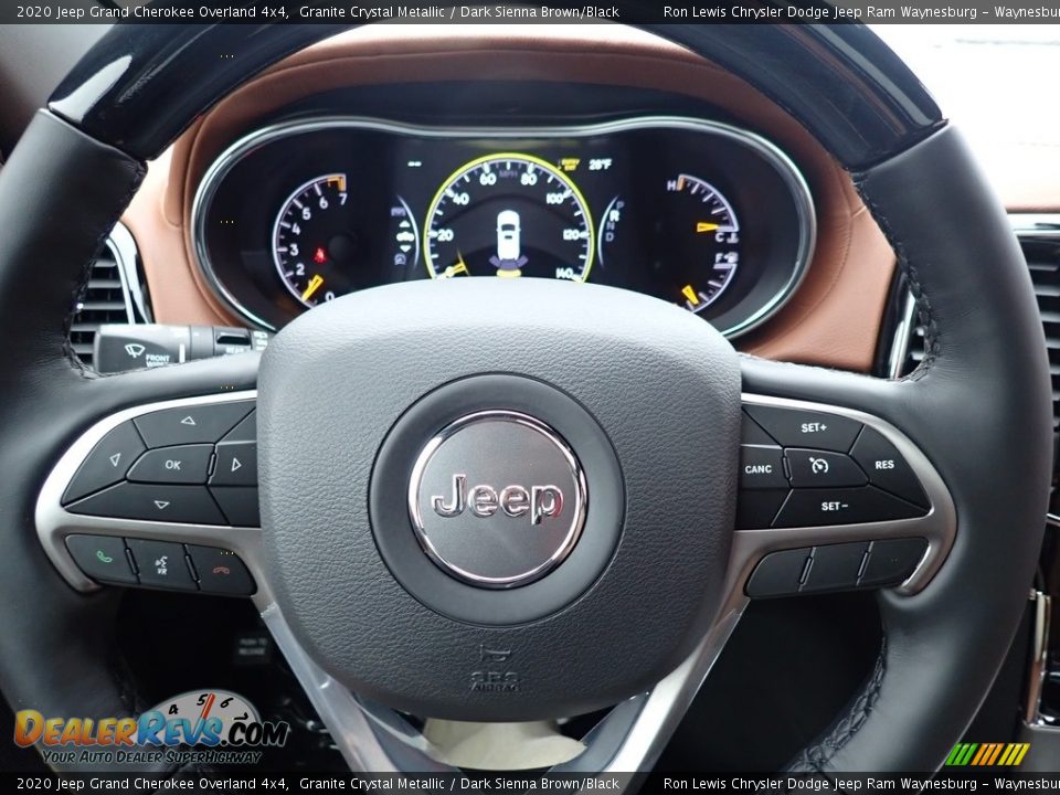 2020 Jeep Grand Cherokee Overland 4x4 Granite Crystal Metallic / Dark Sienna Brown/Black Photo #18