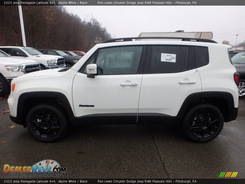 2020 Jeep Renegade Latitude 4x4 Alpine White / Black Photo #2