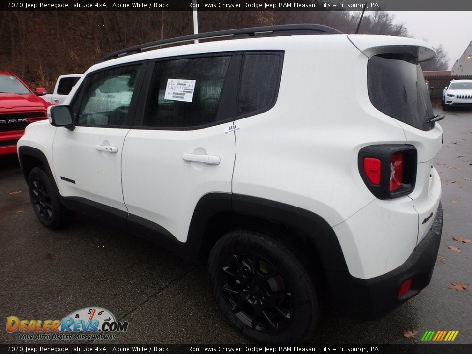 2020 Jeep Renegade Latitude 4x4 Alpine White / Black Photo #3