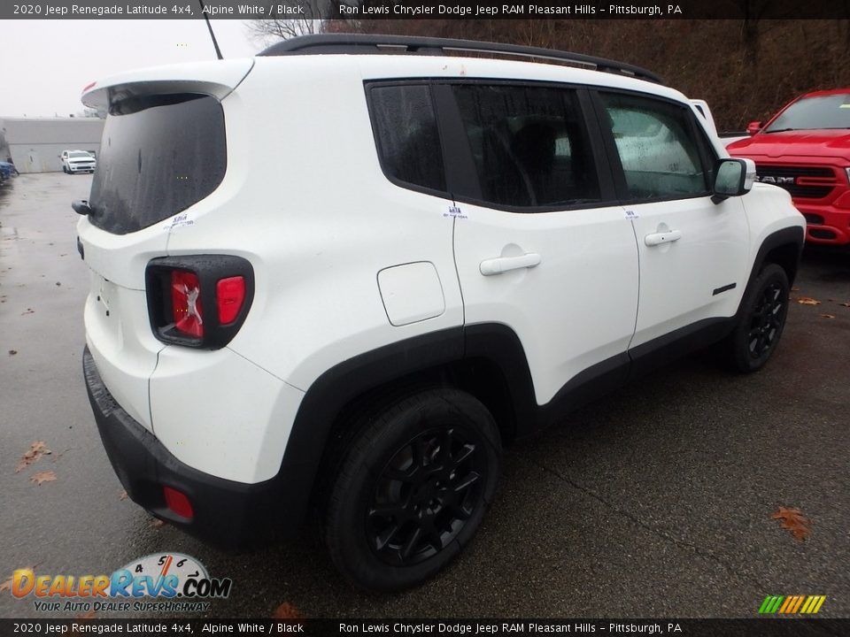 2020 Jeep Renegade Latitude 4x4 Alpine White / Black Photo #6
