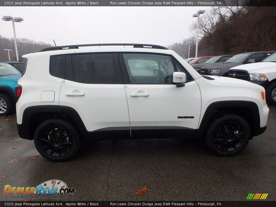 2020 Jeep Renegade Latitude 4x4 Alpine White / Black Photo #7