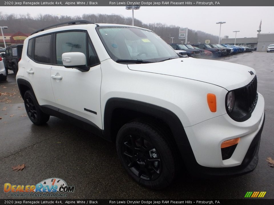2020 Jeep Renegade Latitude 4x4 Alpine White / Black Photo #8