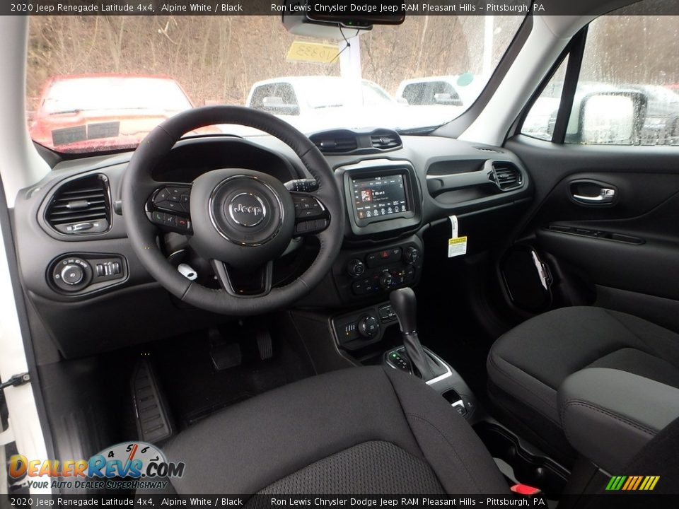 2020 Jeep Renegade Latitude 4x4 Alpine White / Black Photo #13