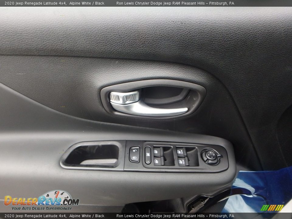 2020 Jeep Renegade Latitude 4x4 Alpine White / Black Photo #14
