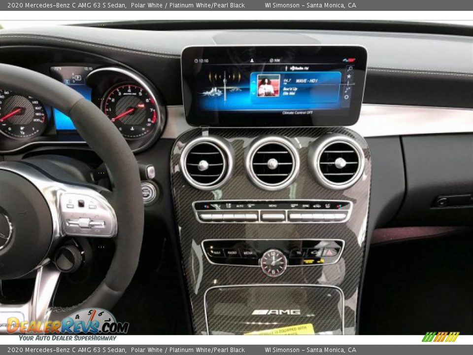 2020 Mercedes-Benz C AMG 63 S Sedan Polar White / Platinum White/Pearl Black Photo #5