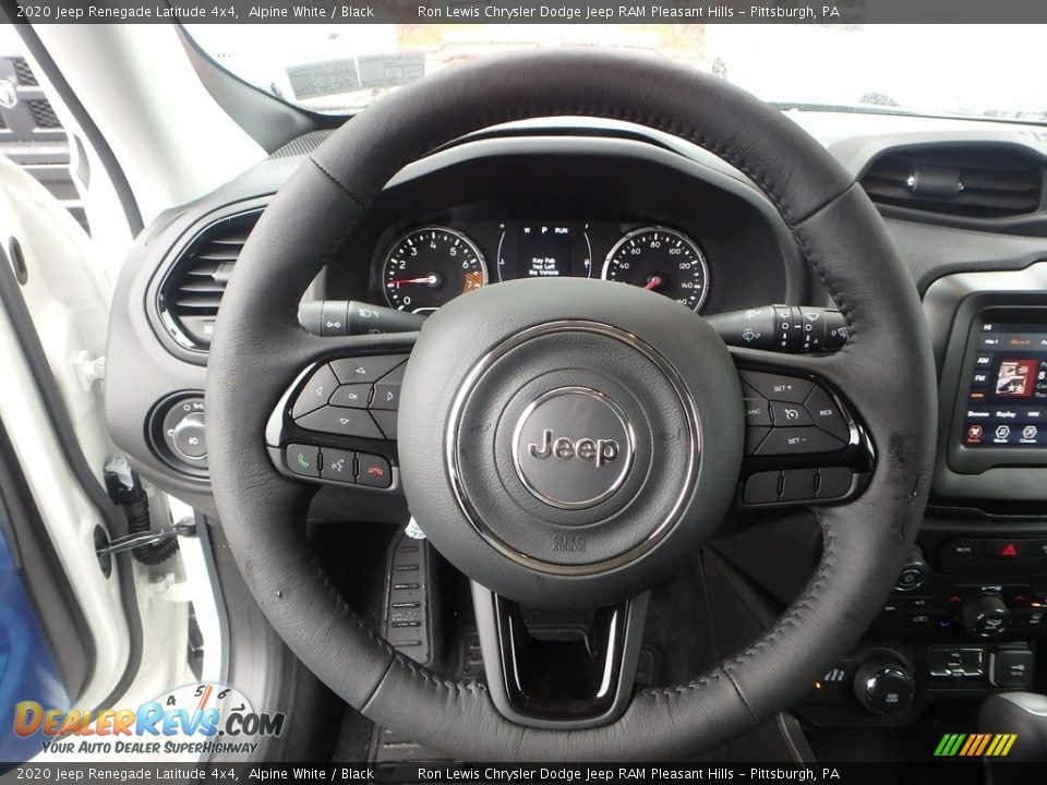 2020 Jeep Renegade Latitude 4x4 Alpine White / Black Photo #18