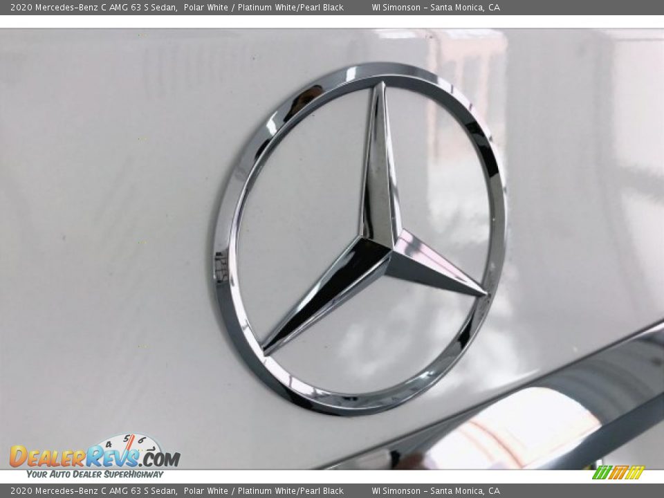 2020 Mercedes-Benz C AMG 63 S Sedan Polar White / Platinum White/Pearl Black Photo #7