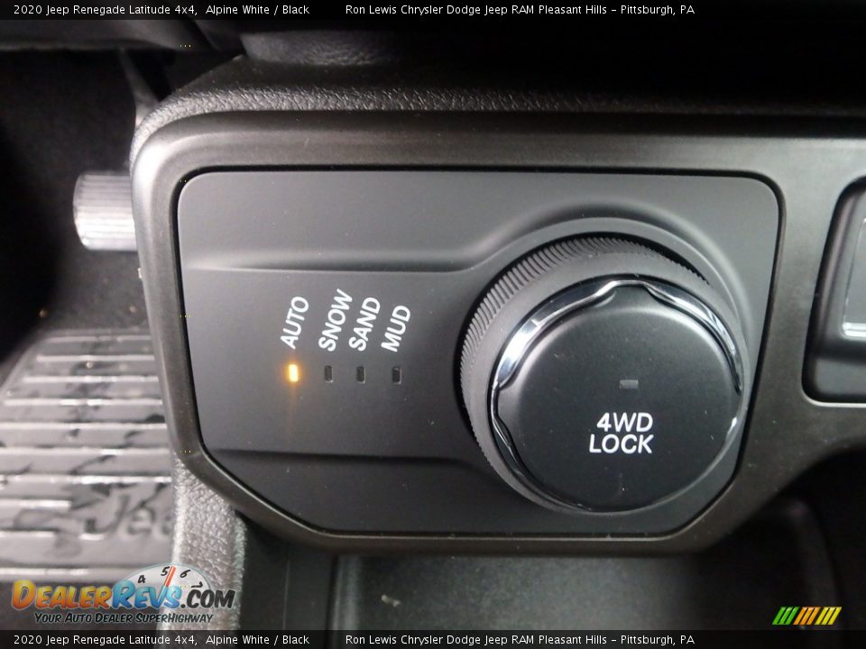 2020 Jeep Renegade Latitude 4x4 Alpine White / Black Photo #20