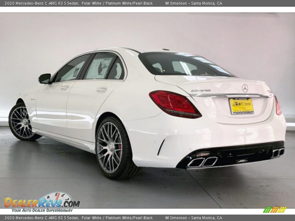 2020 Mercedes-Benz C AMG 63 S Sedan Polar White / Platinum White/Pearl Black Photo #10