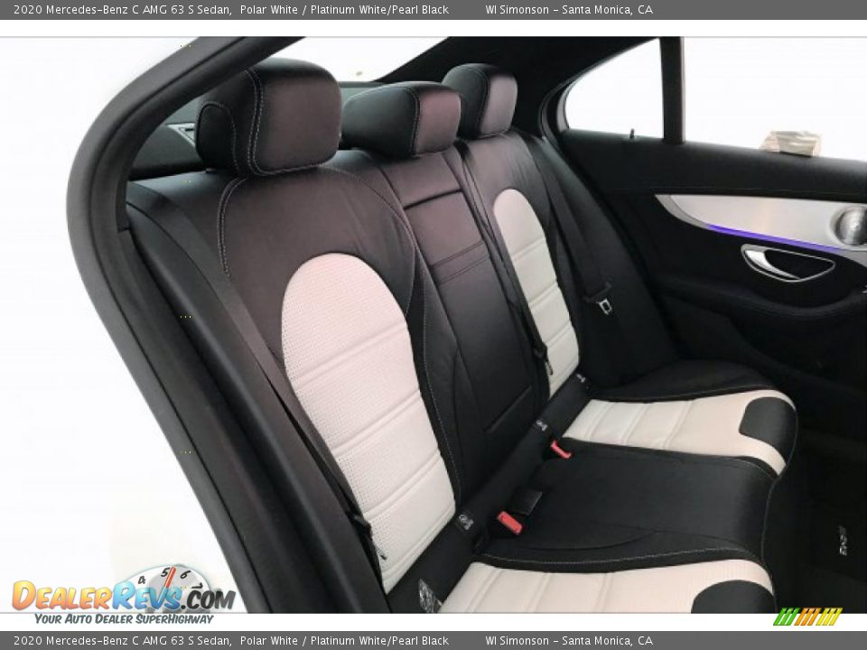 Rear Seat of 2020 Mercedes-Benz C AMG 63 S Sedan Photo #13