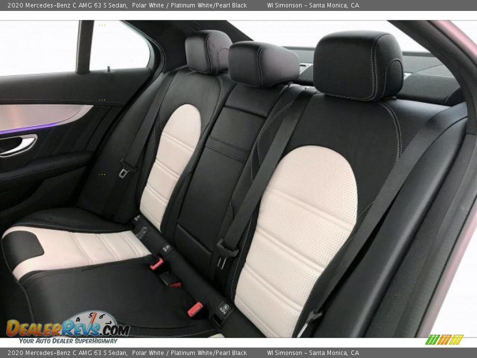 Rear Seat of 2020 Mercedes-Benz C AMG 63 S Sedan Photo #15