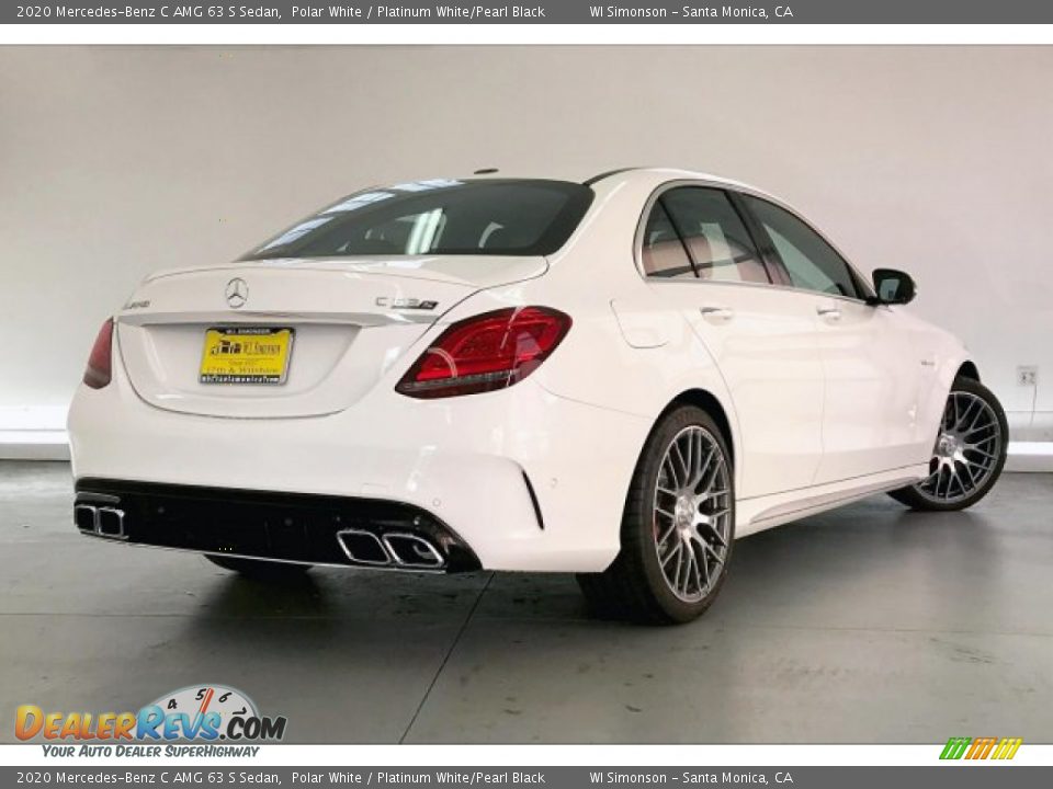 2020 Mercedes-Benz C AMG 63 S Sedan Polar White / Platinum White/Pearl Black Photo #16