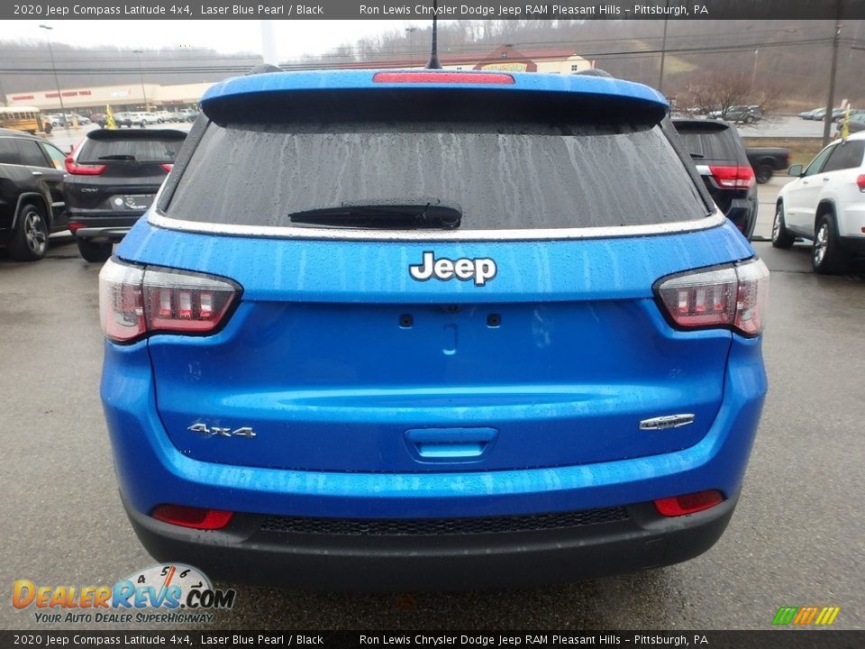2020 Jeep Compass Latitude 4x4 Laser Blue Pearl / Black Photo #4