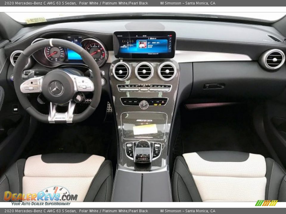 Dashboard of 2020 Mercedes-Benz C AMG 63 S Sedan Photo #17