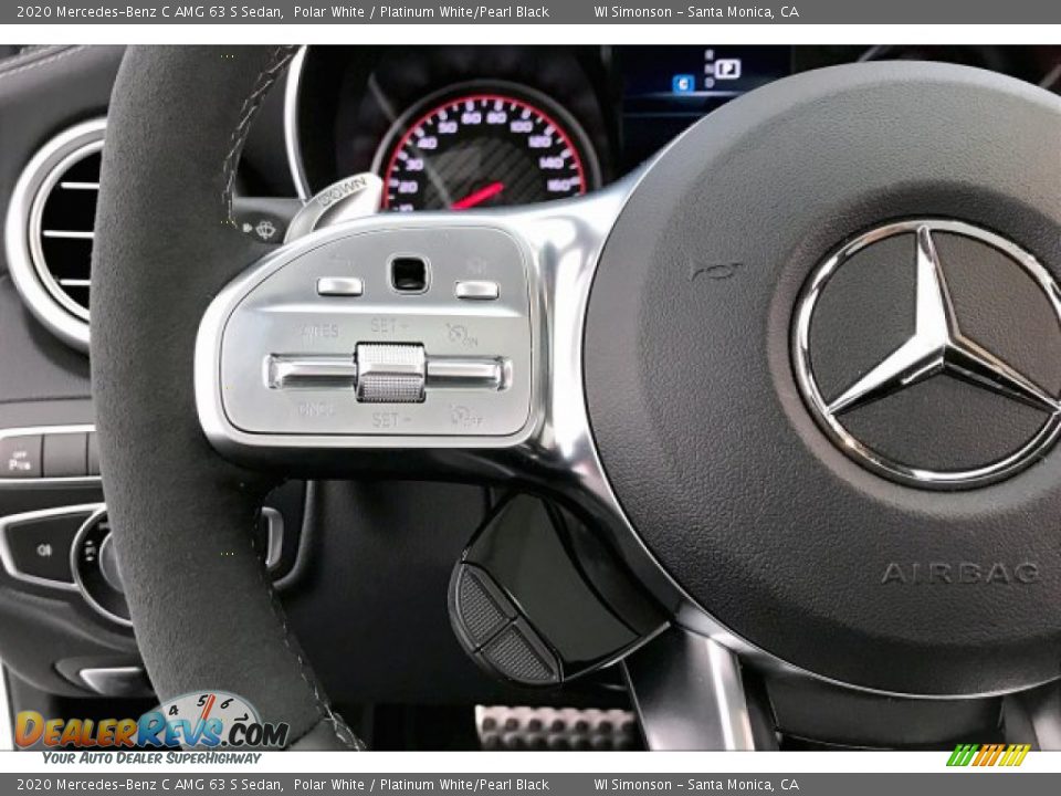 2020 Mercedes-Benz C AMG 63 S Sedan Steering Wheel Photo #18