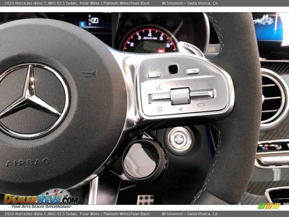 2020 Mercedes-Benz C AMG 63 S Sedan Steering Wheel Photo #19