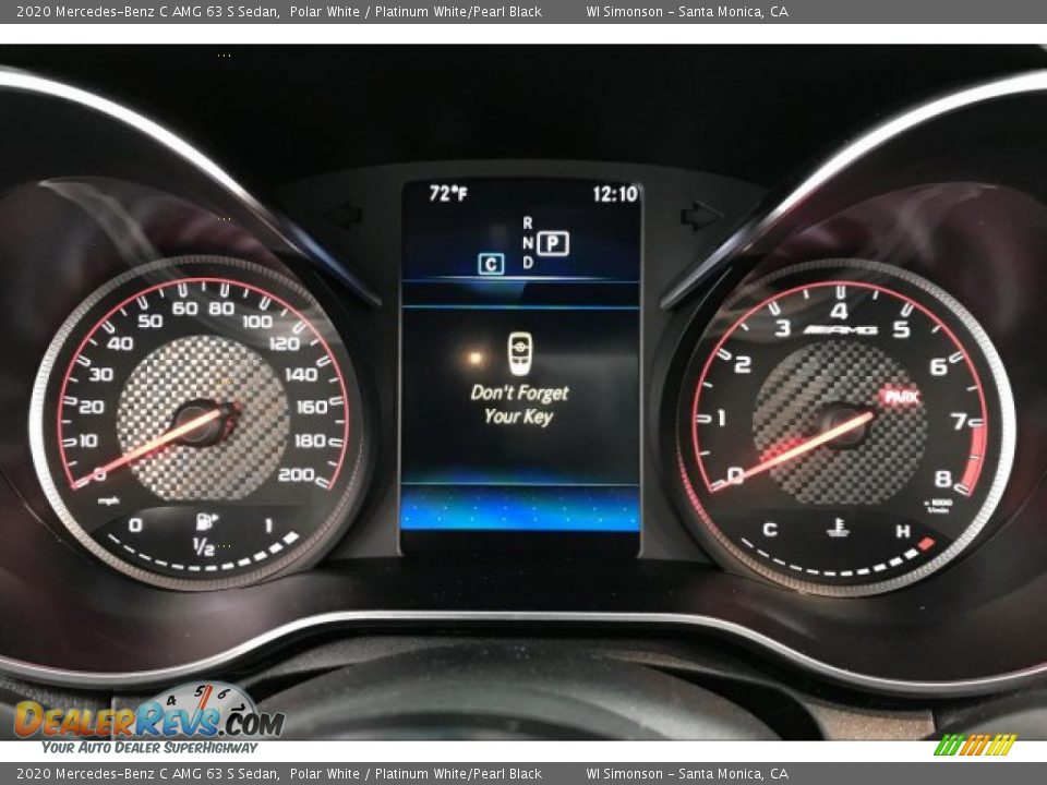 2020 Mercedes-Benz C AMG 63 S Sedan Polar White / Platinum White/Pearl Black Photo #20