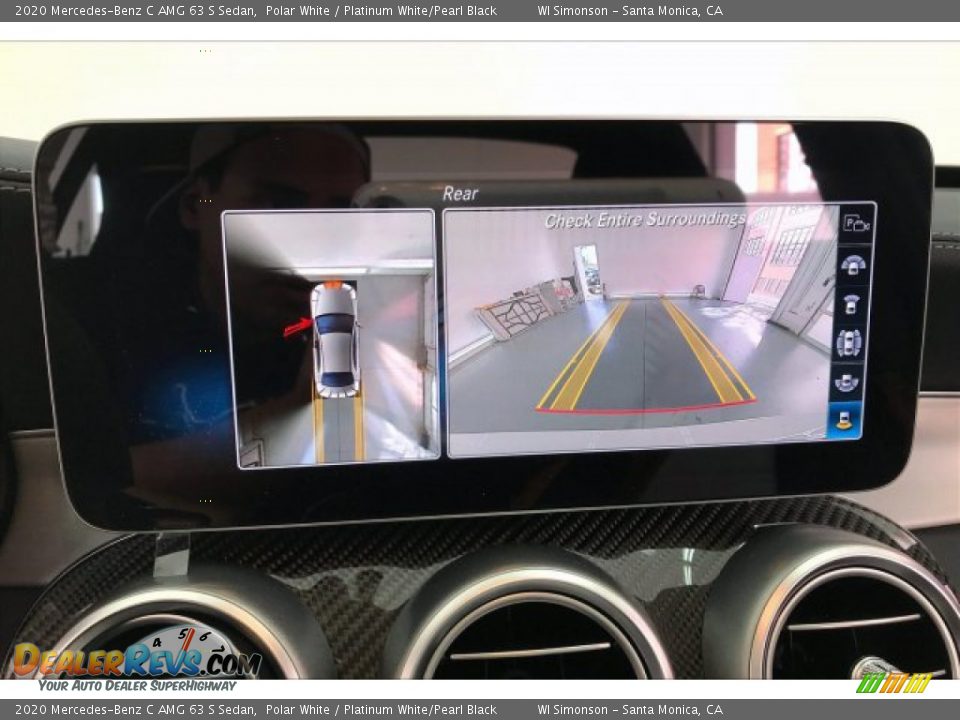 2020 Mercedes-Benz C AMG 63 S Sedan Polar White / Platinum White/Pearl Black Photo #21
