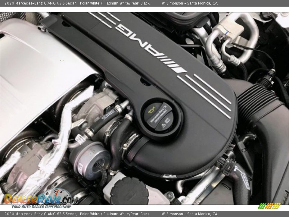 2020 Mercedes-Benz C AMG 63 S Sedan Polar White / Platinum White/Pearl Black Photo #31