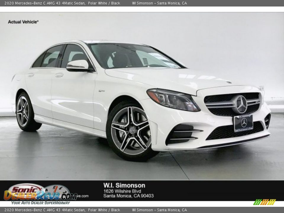 2020 Mercedes-Benz C AMG 43 4Matic Sedan Polar White / Black Photo #1