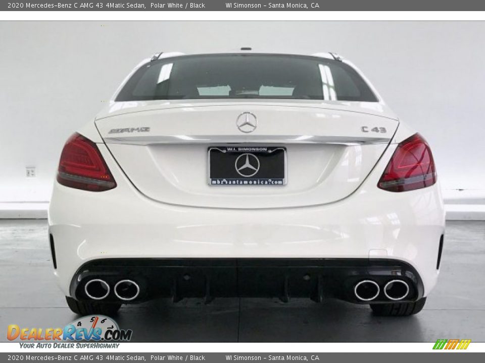 2020 Mercedes-Benz C AMG 43 4Matic Sedan Polar White / Black Photo #3
