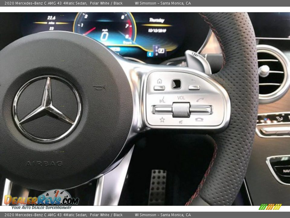 2020 Mercedes-Benz C AMG 43 4Matic Sedan Steering Wheel Photo #19
