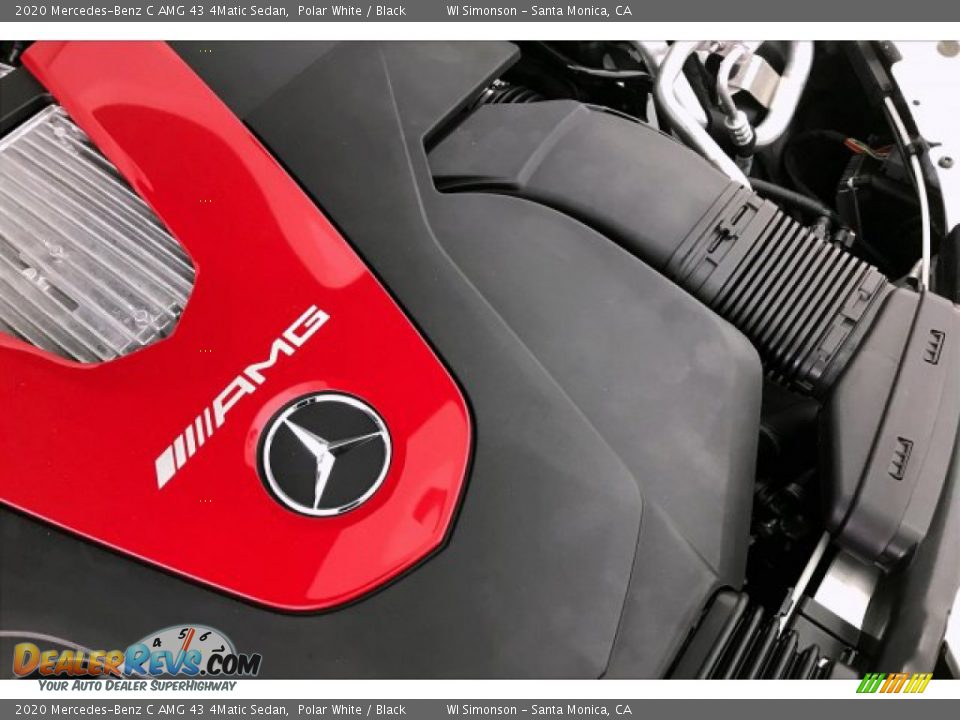 2020 Mercedes-Benz C AMG 43 4Matic Sedan Polar White / Black Photo #31